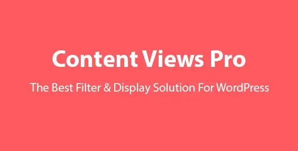 Content Views Pro Plugin Content Views Pro