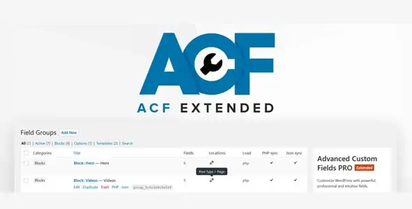 Advanced Custom Fields Extended PRO