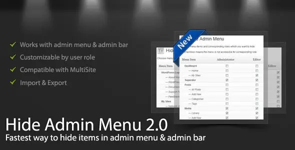WordPress Hide Admin Menu WordPress Hide Admin Menu