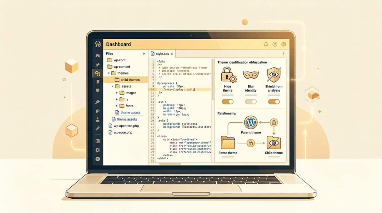 ẩn tên theme WordPress