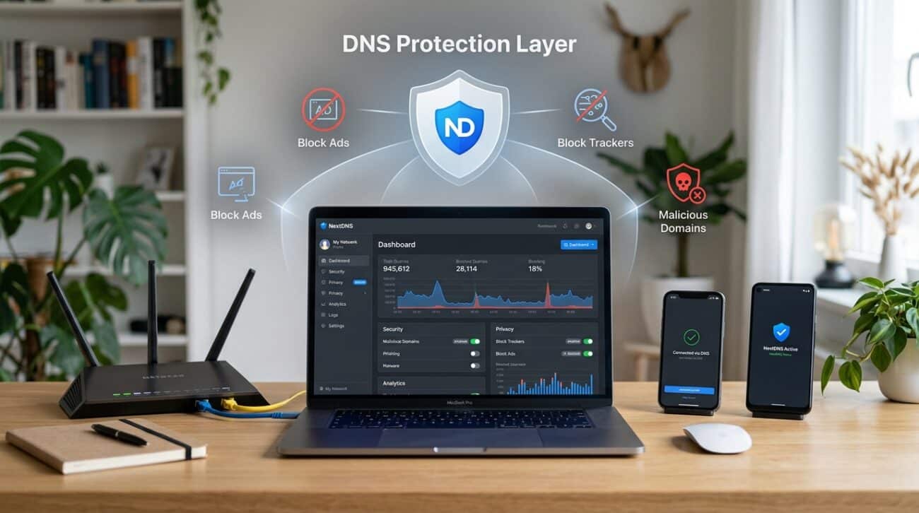 hướng dẫn thiết lập NextDNS